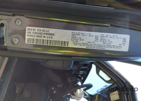 2023 Jeep Wrangler 2-Door Sport S 4X4 z USA, uszkodzony, nr VIN 1C4HJXAG1PW689025